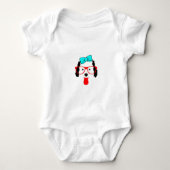 Schattigee Funny Dog Head Drawing Romper (Voorkant)