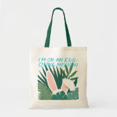 Schattigee Funny Easter Bunny Canvas tas (Voorkant)