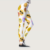 "Schattigee Funny Emoji Pattern Facetious-look" Leggings (Rechts)