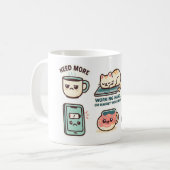 Schattigee Funny Food & Cat Mok (Voorkant links)
