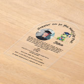 Schattigee Funny Frog Afstuderen Acryl Uitnodiging (Laagn)