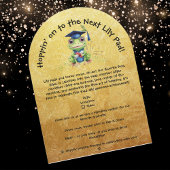 Schattigee Funny Frog Photo Graduation Party Kaart