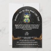 Schattigee Funny Frog Photo Graduation Party Kaart (Voorkant)