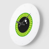 Schattigee Funny Green Eyeball Grote Klok (Hoek)