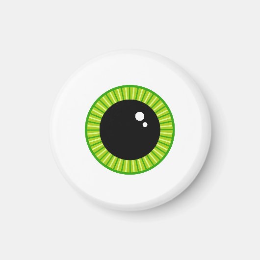 Schattigee Funny Green Eyeball Magneet (Voorkant)