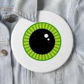 Schattigee Funny Green Eyeball Ronde Button 6,0 Cm (In situ)