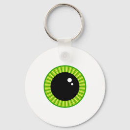 Schattigee Funny Green Eyeball Sleutelhanger