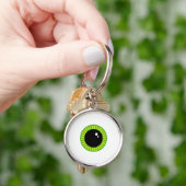 Schattigee Funny Green Eyeball Sleutelhanger (Hand)