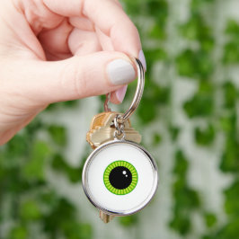 Schattigee Funny Green Eyeball Sleutelhanger