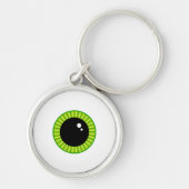 Schattigee Funny Green Eyeball Sleutelhanger (Voorkant)
