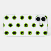 Schattigee Funny Green Eyes iPhone 16 Hoesje (Achterkant horizontaal)