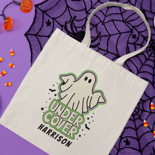 Schattigee Funny Halloween Ghost Gepersonaliseerde Tote Bag