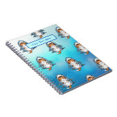 Schattigee Funny Kitten Custom Notitieboek (Rechterzijde)