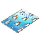 Schattigee Funny Kitten Custom Notitieboek (Linkerzijde)