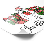 Schattigee Funny Kleurrijke Kerst Foto Afdruk (Hoek)