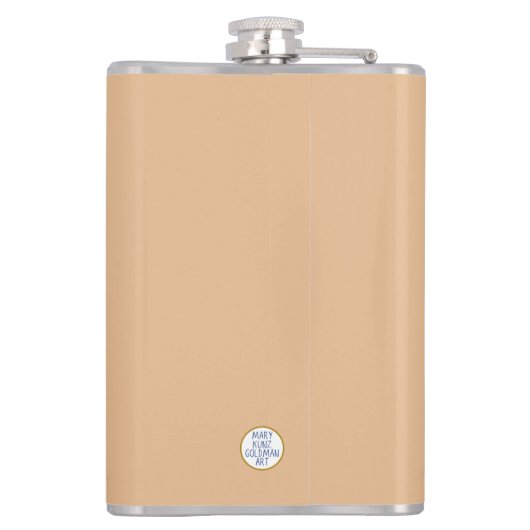 Schattigee Funny Mushroom Pun Gepersonaliseerde Fo Heupfles (Achterkant)