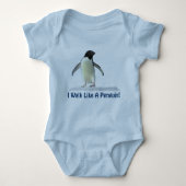 Schattigee Funny Penguin Baby Gear Romper (Voorkant)