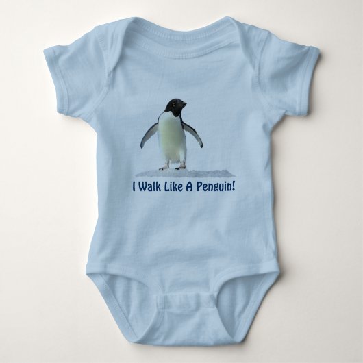 Schattigee Funny Penguin Baby Gear Romper (Voorkant)