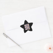 Schattigee Funny Pig Hamster Ster Sticker (Envelop)