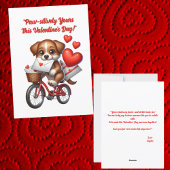 Schattigee Funny Puppy Love Hearts Valentijnse Kaa Feestdagenkaart