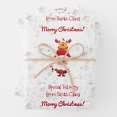 Schattigee Funny Rudolph Speciale levering vanaf S Inpakpapier Vel (In situ)