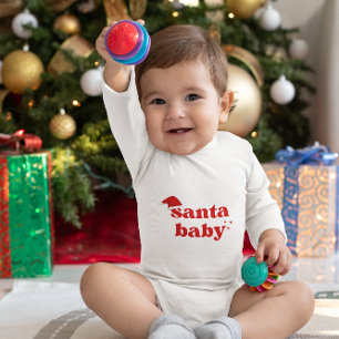 Schattigee Funny Santa Baby Christmas Outfit voor  Romper