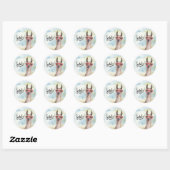 Schattigee Funny Smile Llama Ronde Sticker (Vel)