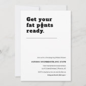 Schattigee Funny Thanksgiving Dinner Modern Minima Kaart (Voorkant)