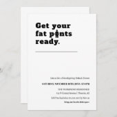 Schattigee Funny Thanksgiving Dinner Modern Minima Kaart (Voorkant / Achterkant)