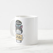 Schattigee Funny Tuxedo Cat Koffiemok (Voorkant links)