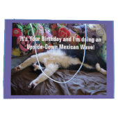 Schattigee Funny Tuxedo Kat Mexicaans Wave Cats Gi Groot Cadeauzakje (Achterkant)
