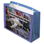 Schattigee Funny Tuxedo Kat Mexicaans Wave Cats Gi Groot Cadeauzakje (Achterkant Gekanteld)