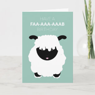 Schattigee Funny Wallis Zwarte Knoop Schaap Fab Ve Kaart
