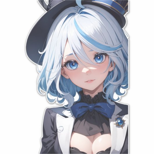 Schattigee Furina - Genshin Impact Fanart Sticker (Voorkant)