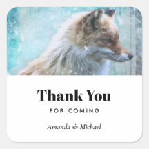 Schattigee Furry Fox op Blue Grunge Achtergrond Be