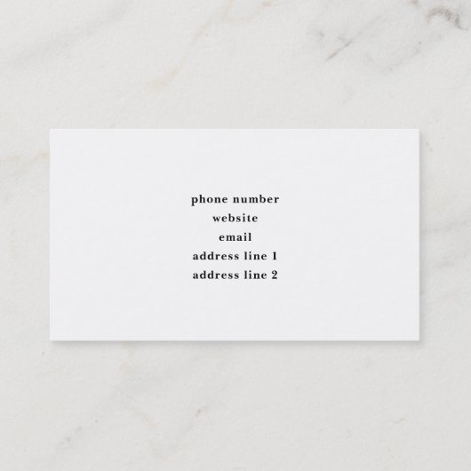 Schattigee Furry Fox op Blue Grunge Achtergrond Visitekaartje (Achterkant)