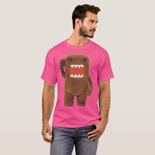 Schattigee Fuzzy Domo Kun T-shirt (Voorkant volledig)