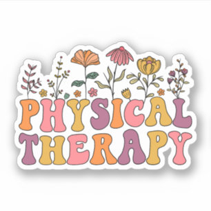 Schattigee Fysiotherapie Bloemen - Fysiotherapeut Sticker