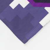 Schattigee Gamer Cat Blauwe Print Fleece Deken (Hoek)