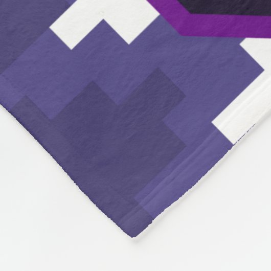 Schattigee Gamer Cat Blauwe Print Fleece Deken (Hoek)