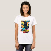 Schattigee gamer kat | Funny Feline Streamer-Kat T-shirt (Voorkant volledig)