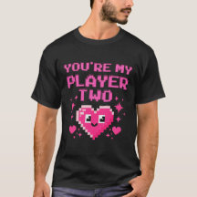 Schattigee Gamer Love T-shirt voor koppels en BFF'