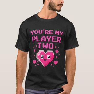 Schattigee Gamer Love T-shirt voor koppels en BFF'