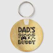 Schattigee Gaming Vaders Dag Cadeaus Voor Papa Cad Sleutelhanger (Voorkant)