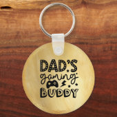Schattigee Gaming Vaders Dag Cadeaus Voor Papa Cad Sleutelhanger (Voorkant)