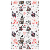 Schattigee Gangster Santa Vrolijk Kerstfeest op Wi Tafelkleed (Voorkant)