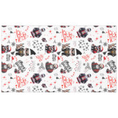 Schattigee Gangster Santa Vrolijk Kerstfeest op Wi Tafelkleed (Voorkant (Horizontaal))