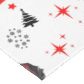 Schattigee Gangster Santa Vrolijk Kerstfeest op Wi Tafelkleed (Gekanteld)