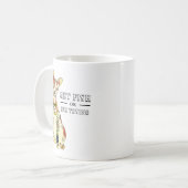 Schattigee Gangster Sphynx Cat Tattoo met Grappig Koffiemok (Voorkant links)