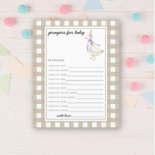 Schattigee gans - Feestspel Gebed voor baby